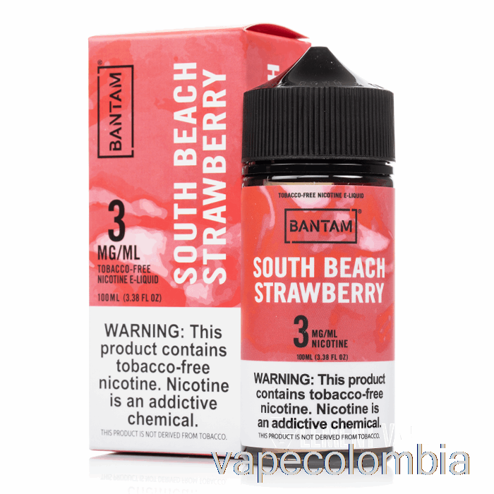 Vape Recargable Fresa South Beach - Bantam Vape - 100ml 3mg